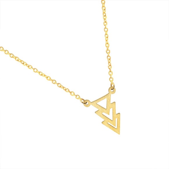 | 18K CHEVRON NECKLACE | - Picture 3 of 3